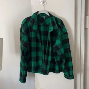 Green Plaid Flannel